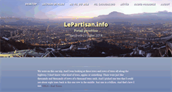 Desktop Screenshot of lepartisan.info